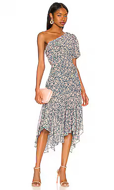 ASTR the Label Santorini Dress in Blue Peach Multi Floral from Revolve.com | Revolve Clothing (Global)