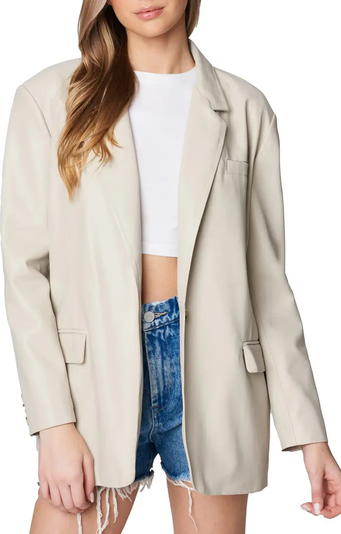 Faux Leather Blazer | Nordstrom