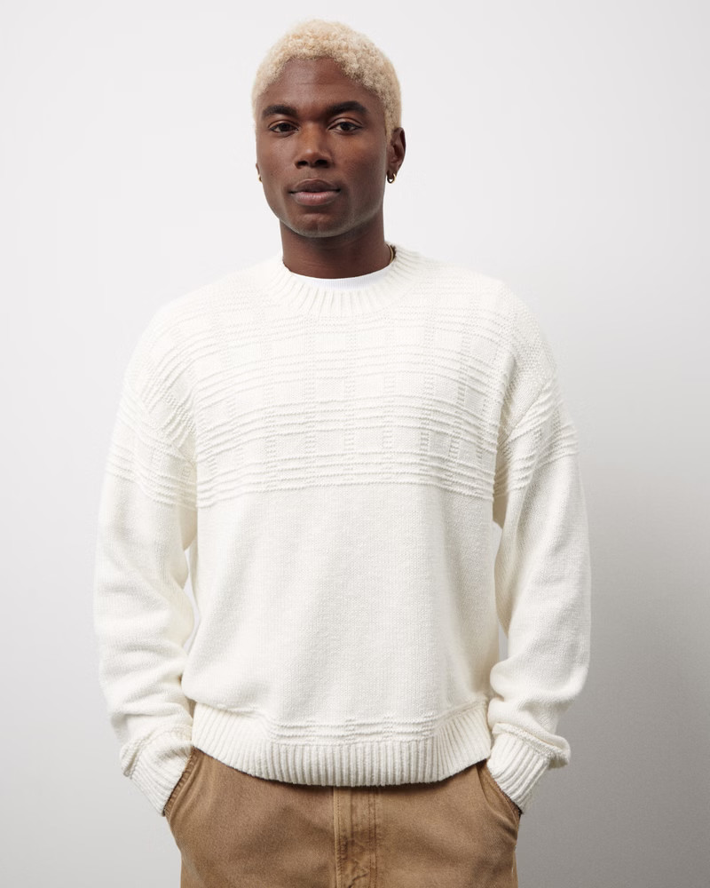 Men's Cropped Crew Sweater | Men's Tops | Abercrombie.com | Abercrombie & Fitch (US)