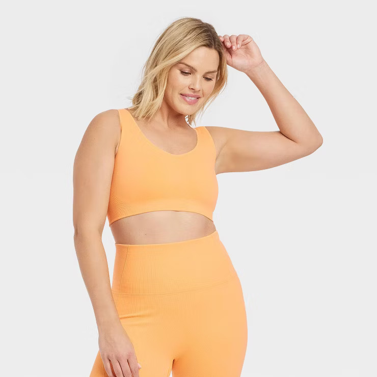 Women's Light Support Reversible Seamless Sports Bra - All in Motion™ | Target