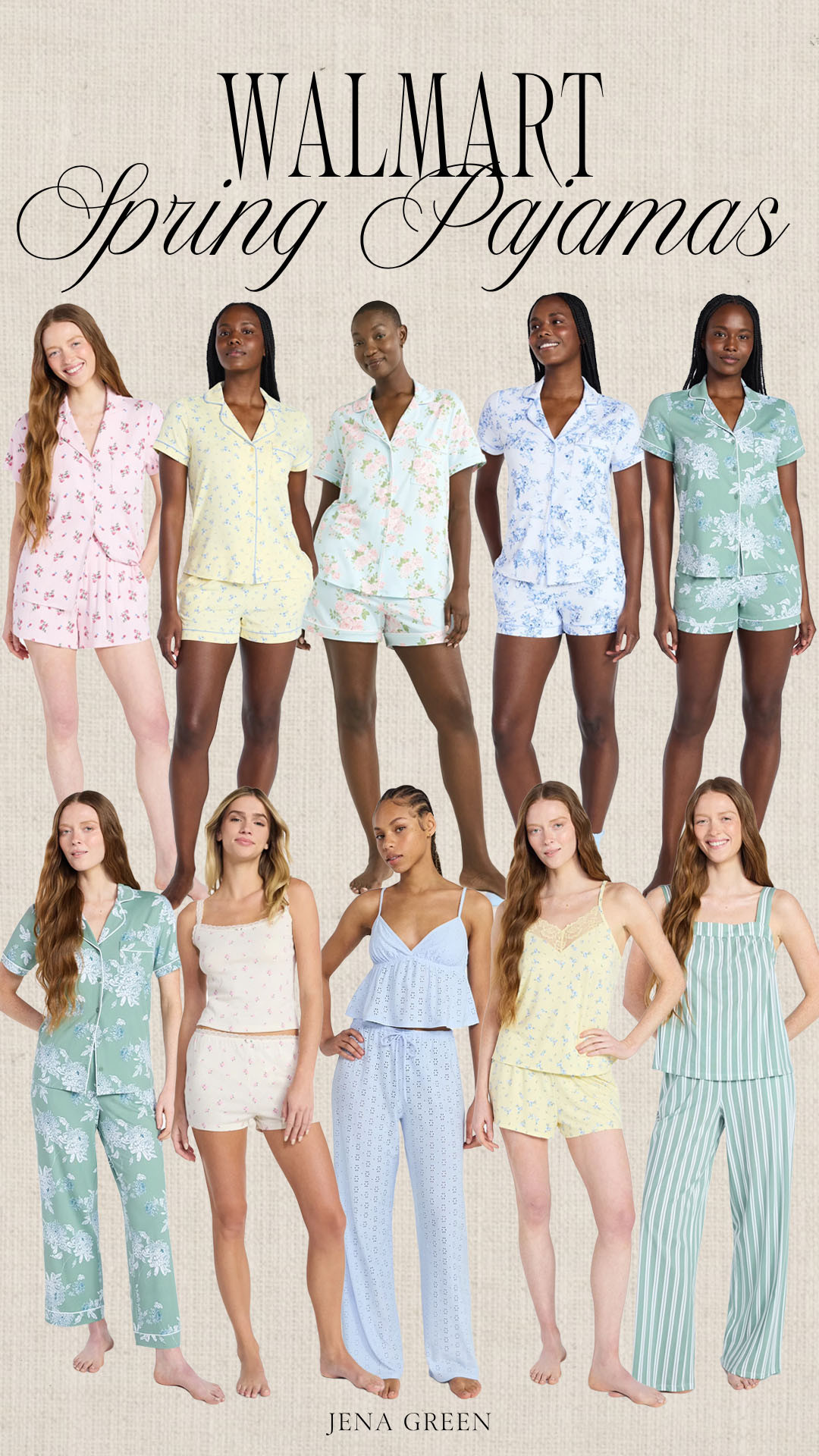 Walmart Spring Pjs | Walmart Spring Pajamas | Walmart Spring Pajama Sets 

 #LTKootd #LTKSeasonal