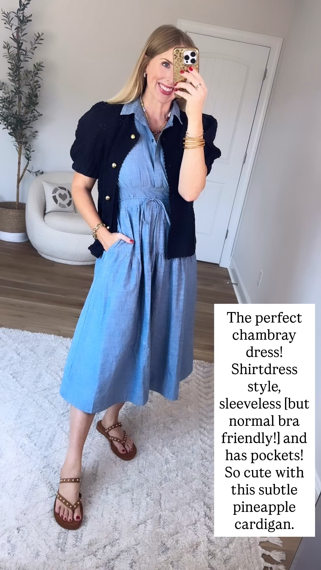 Walmart try on, free assembly, chambray Shirtdress, midi dress

#LTKmomlife