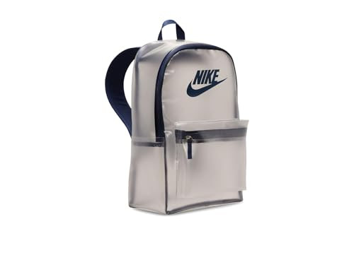 Nike Unisex Kids Heritage Crystal Backpack (25L) (Little Kid/Big Kid) Clear/Midnight Navy/Midnight Navy One Size | Amazon (US)