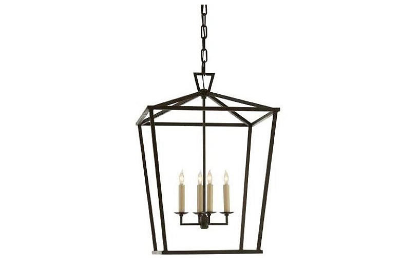 Darlana Lantern, Aged Iron | One Kings Lane