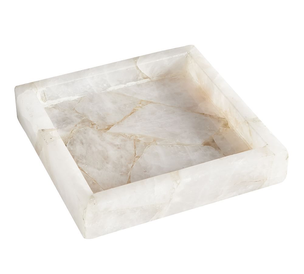 Square Quartz Stone Catchall | Pottery Barn (US)