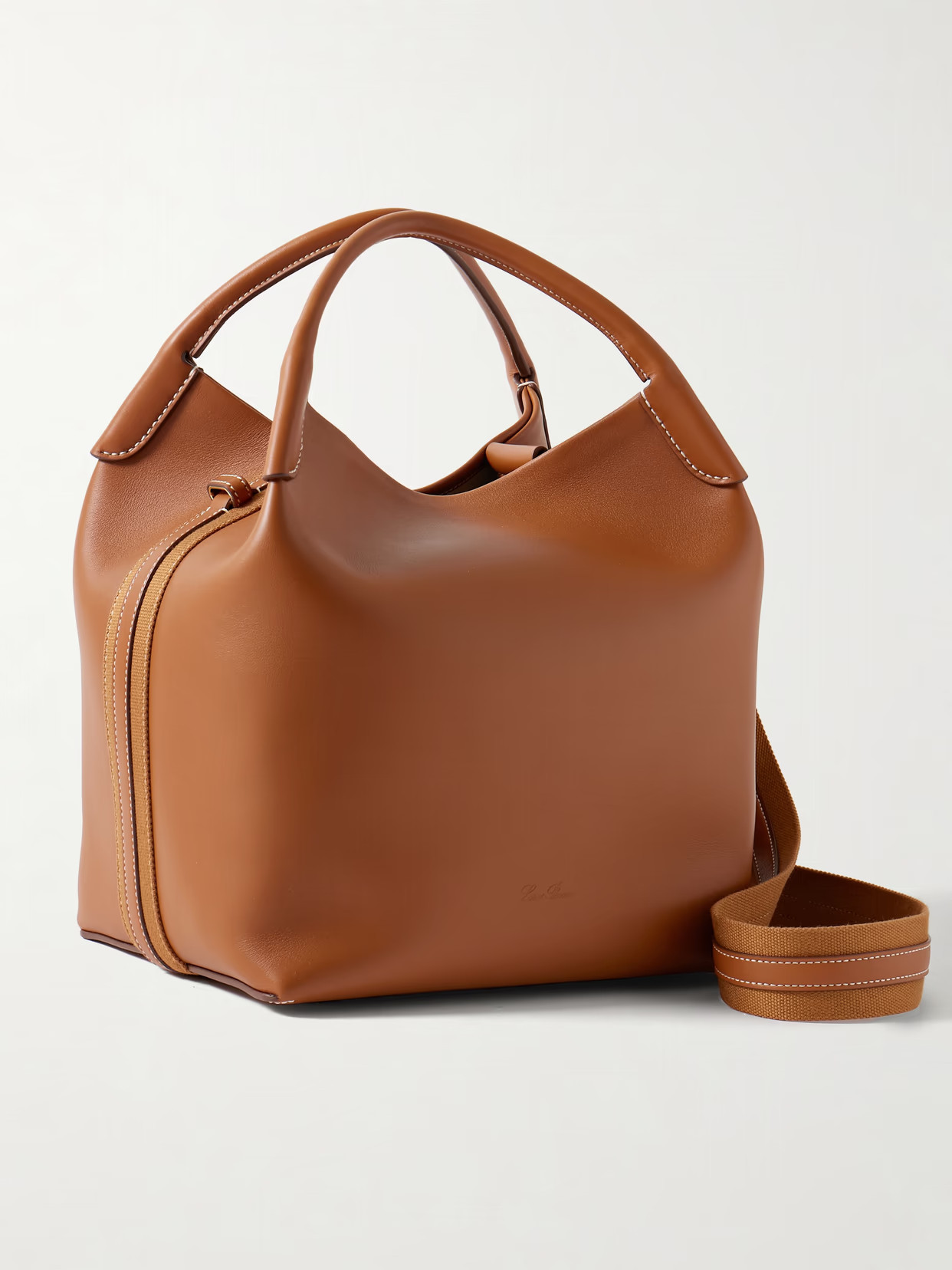 Loro Piana - Bale Large Leather Bag - Camel | NET-A-PORTER (UK & EU)