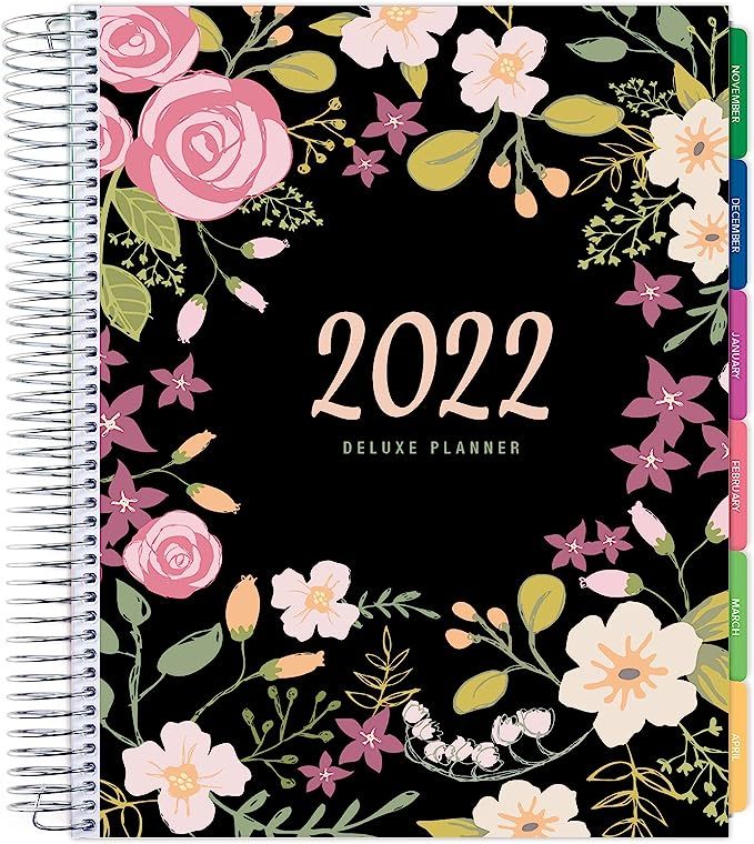 Deluxe Planner: 14 Months (Nov 2021 Through Dec 2022) 8.5"x11" Includes Page Tabs, Bookmark, Plan... | Amazon (US)