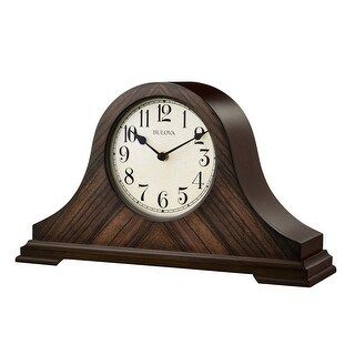 Bulova Clocks B1515 3 Melody Chiming Hardwood Walnut Finish Norwalk Mantel Clock | Bed Bath & Beyond