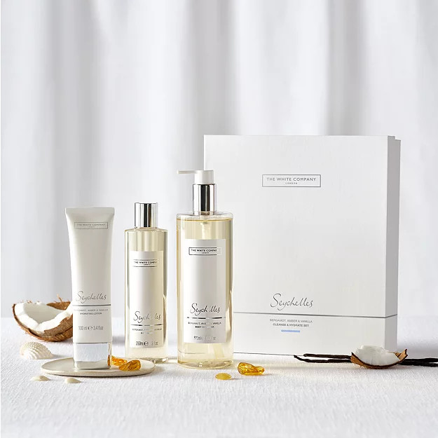 Seychelles Cleanse & Hydrate Gift Set | The White Company UK & ROW