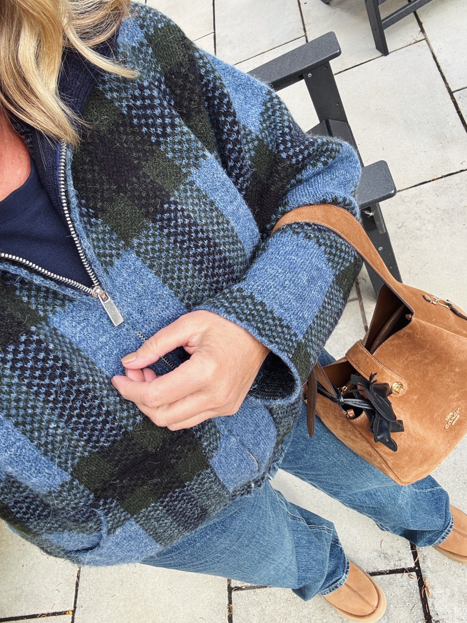 Plaid sweater is Zara the rest of my outfit is linked here!