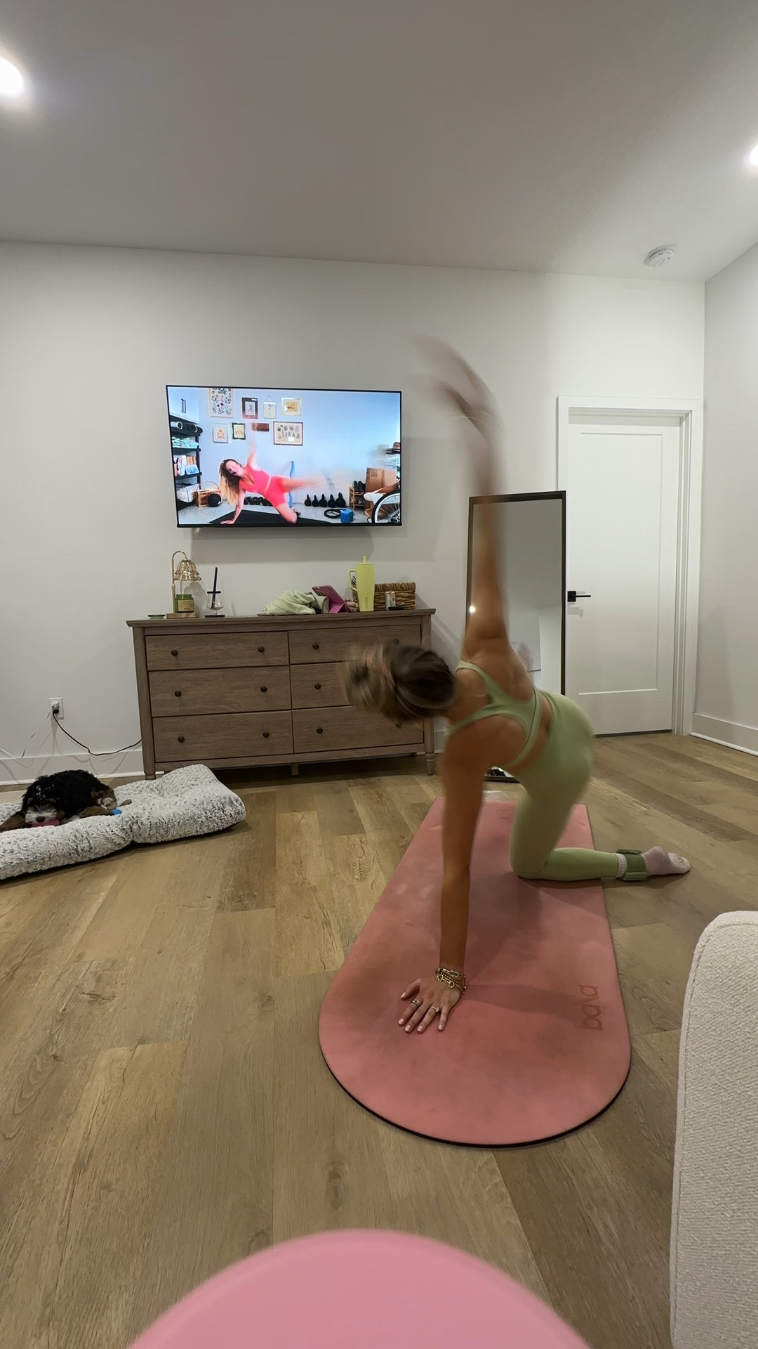 My workout set is old from Set Active I wear size XS. My workout and workout gear for my daily workout. I take pilates classes from @lexfish on Instagram she has a whole online platform and membership! Most of my pilates gear and tools are from Bala. Bala use code SLOANE15. 
#workoutgear #workoutwear #pilates #ootd #outfit #athleticwear #athleticoutfit #bikershorts #sportsbra #pilatesoutfit #athleisure #bala #pilatesworkout #pilateslovers #pilatestiktok #balabangles

#LTKmorningroutine #LTKActive #LTKfitnessgoals