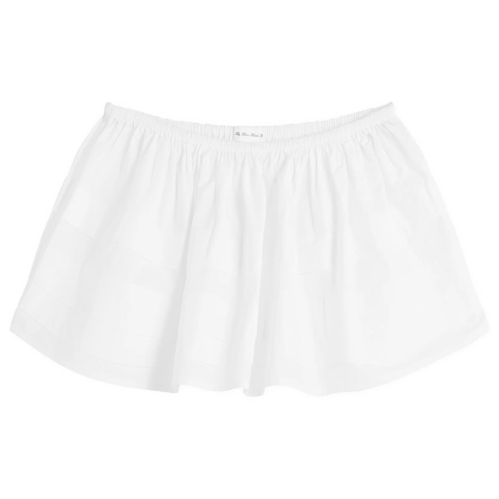 My Mum Made It Women's Pleat Mini Skirt in White, Size Small | END. Clothing
