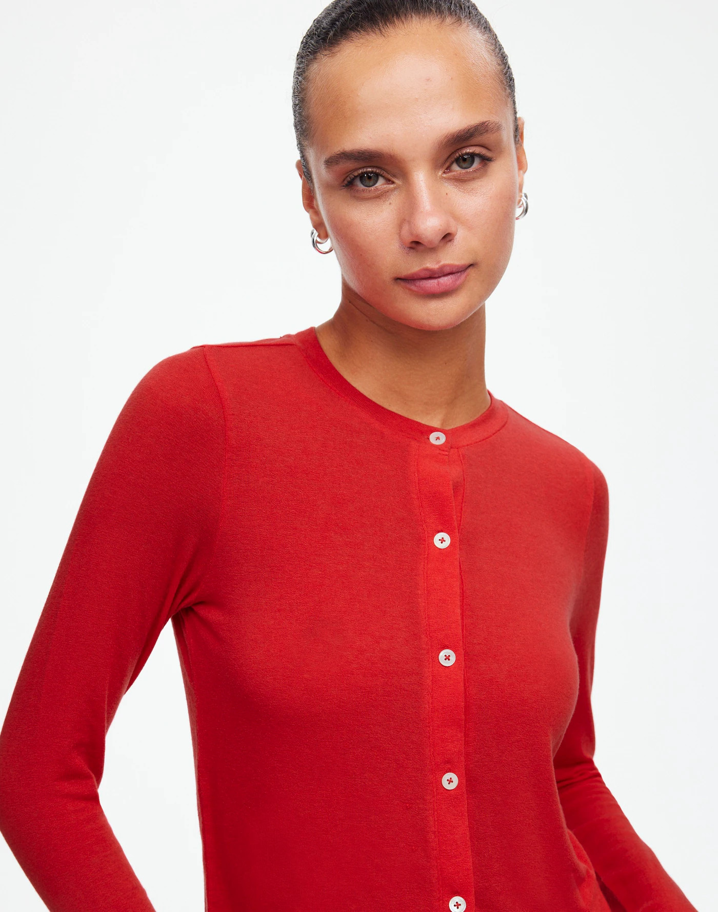 Wool-Blend Crewneck Cardigan | Madewell | Madewell