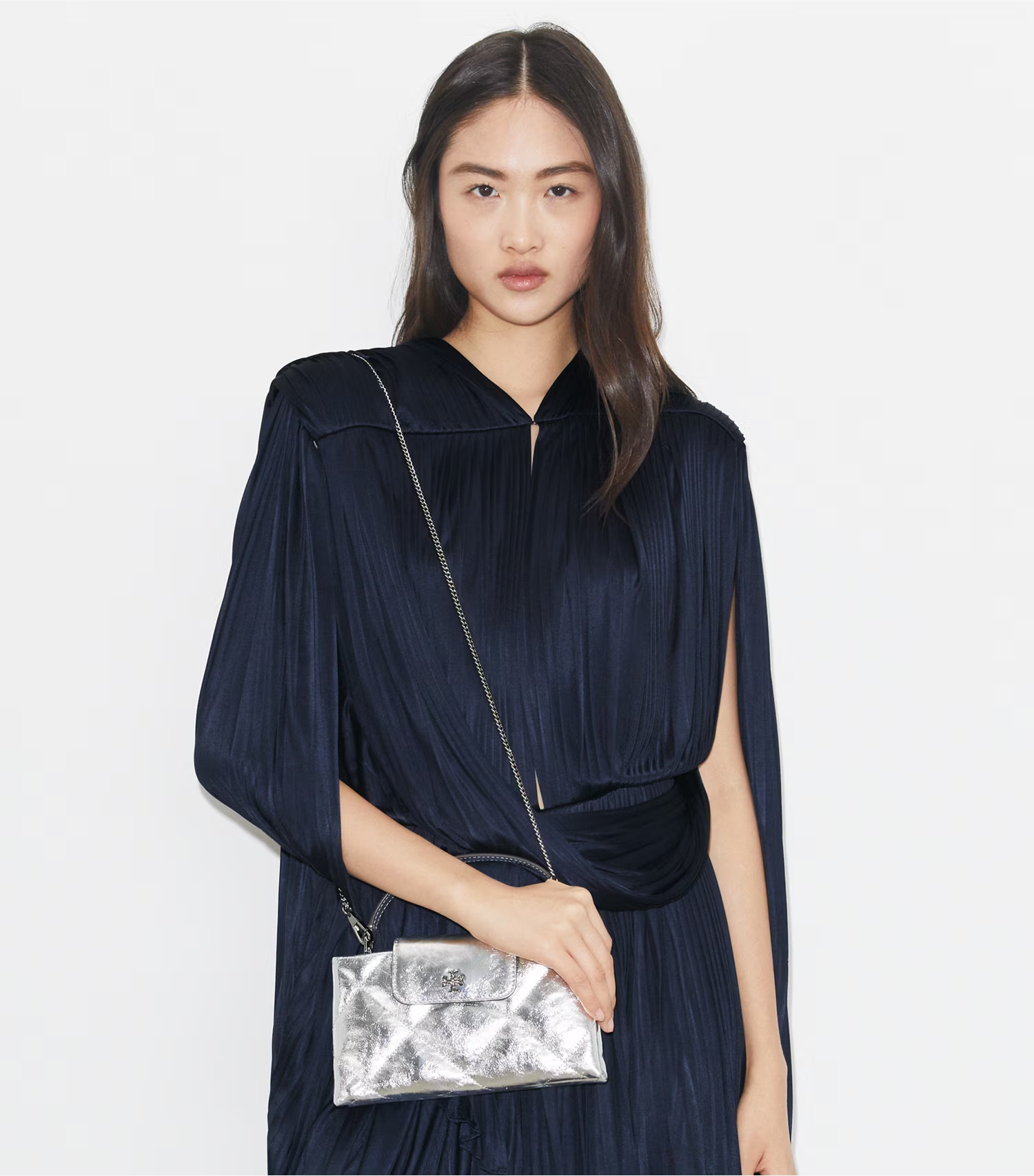 Kira Diamond Quilt Metallic Top-Handle Bag: Women's Designer Mini Bags | Tory Burch | Tory Burch (US)