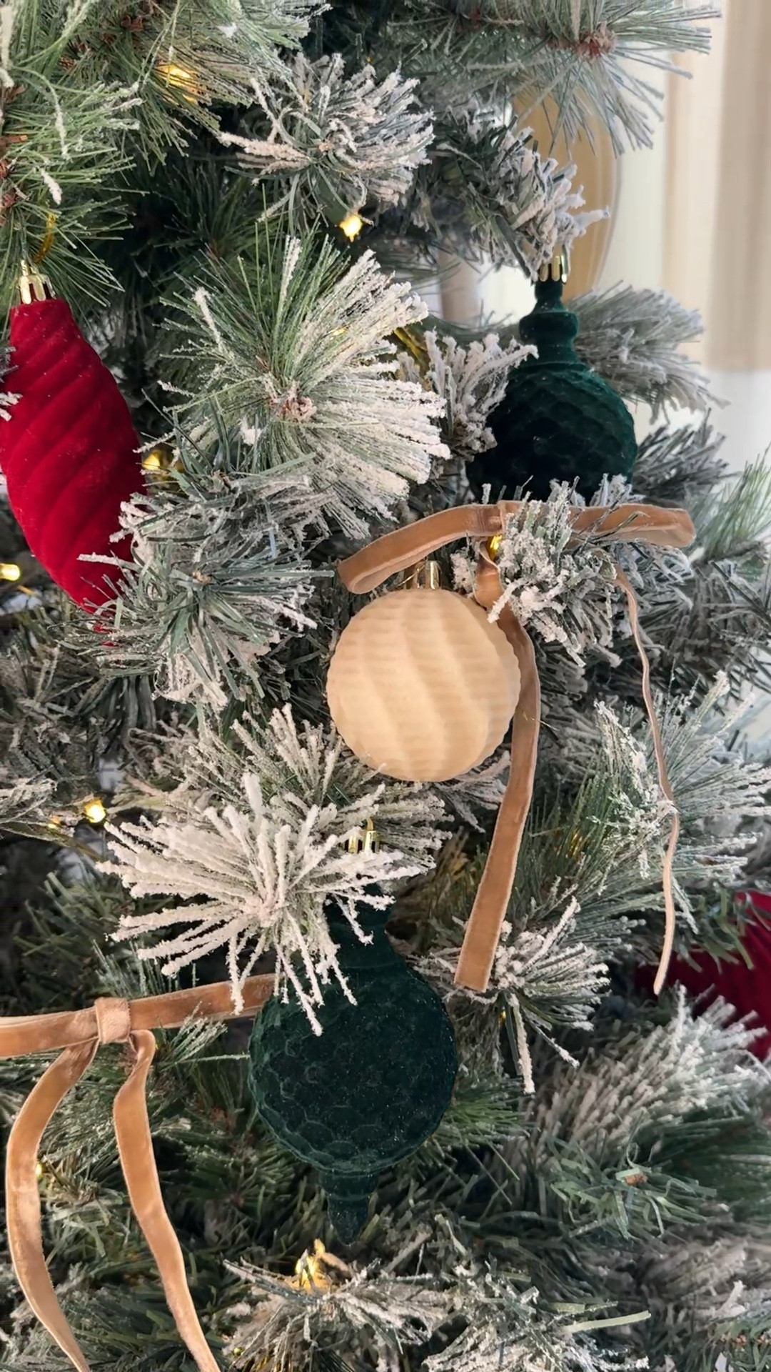 Shop my new flocked Amazon ornaments and ribbons! They’re on the smaller side so perfect for a smaller tree.

#LTKWatchNow #LTKHome #LTKHoliday