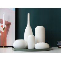 Modern White Ceramic Vase, Wedding Gift, White Nordic Pottery, Decorative Flower Pot | Vs038 | Etsy (US)