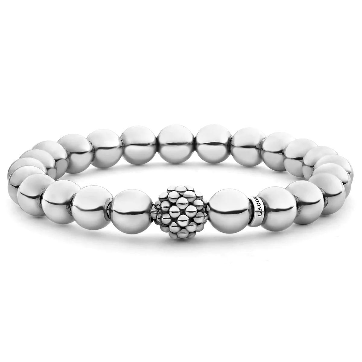 Stretch Silver Bead Bracelet | LAGOS