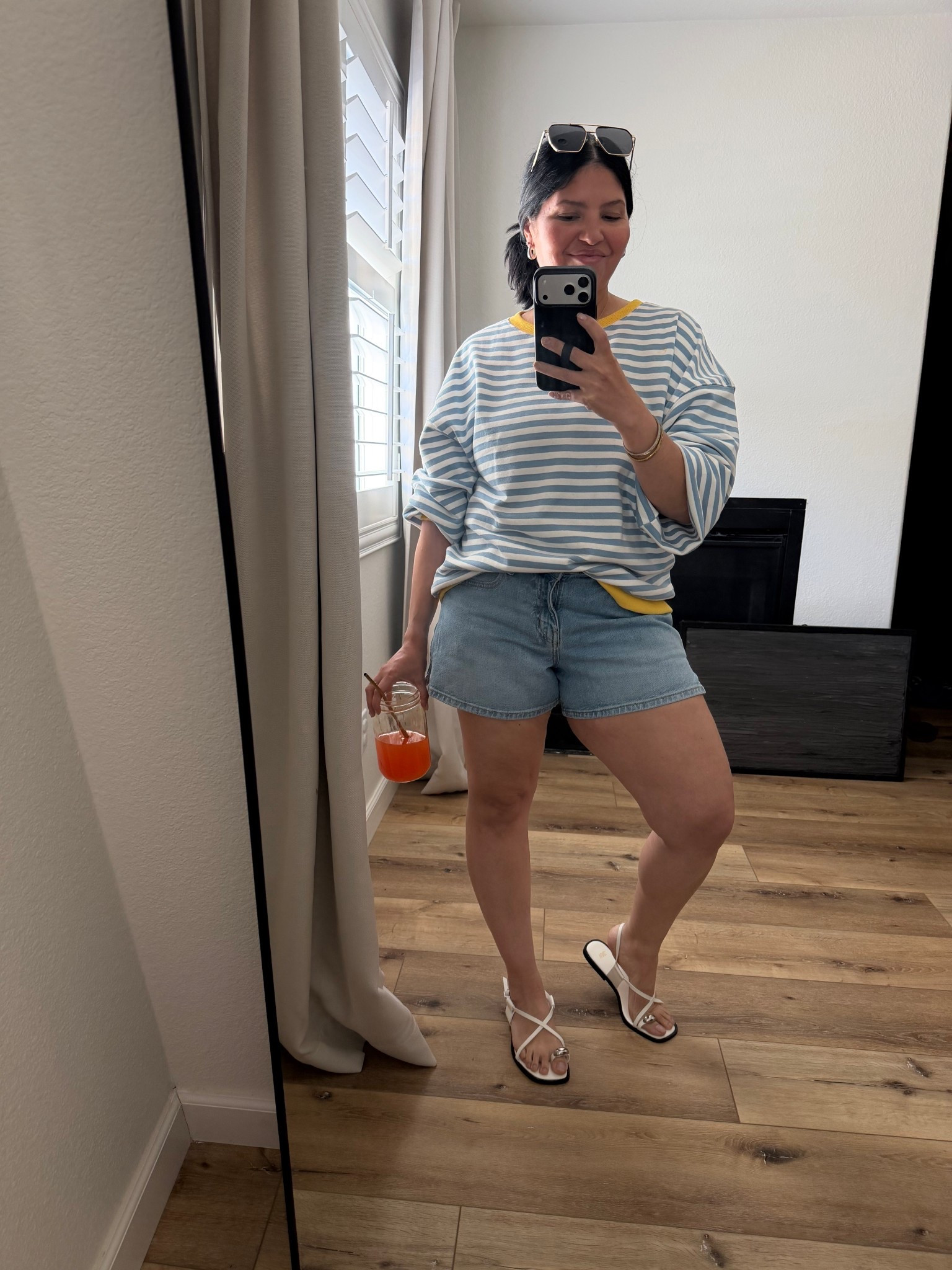 Large in the top, 10 in the shorts 

#LTKmomlife #LTKootd #LTKgrwm