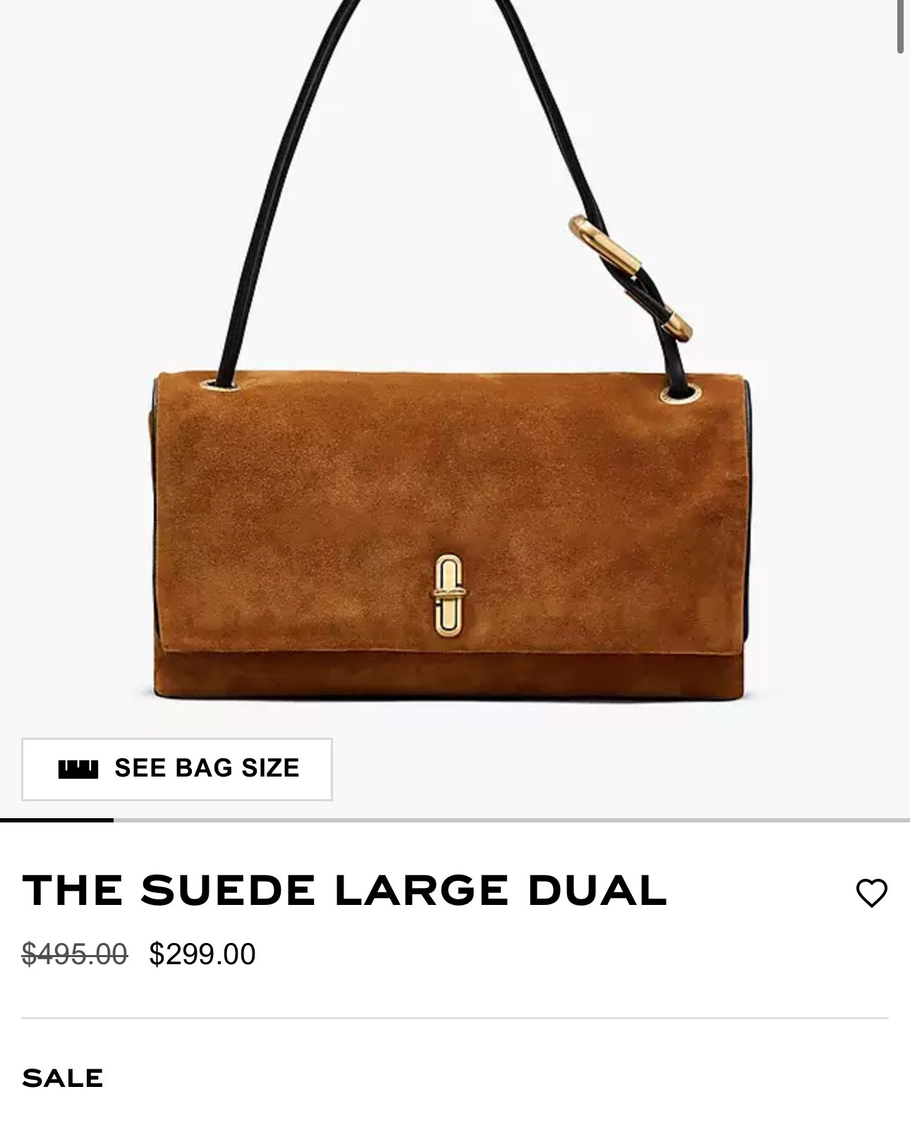 Merry Christmas to me! Bag secured! 👜🫶🏾 And just like that , another day & another great Marc Jacobs sale! On the suede dual bags!! #marcjacobs #dualbag