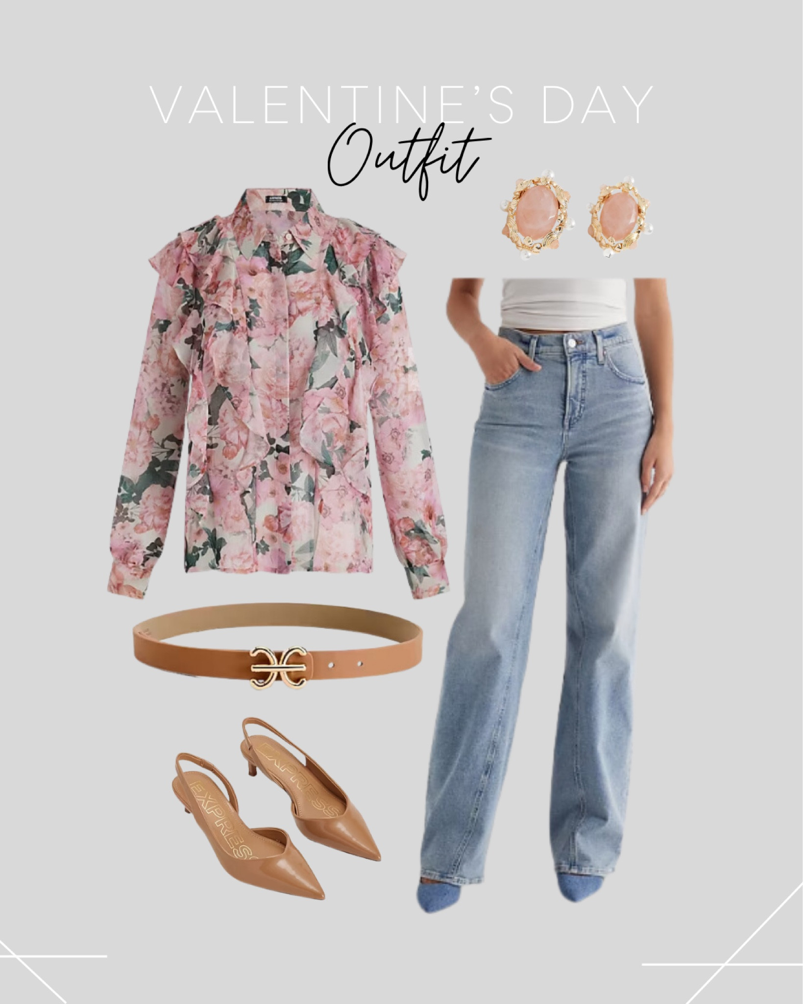 Romantic Valentine’s Day outfit 

Wide leg jeans, pearl earrings, kitten heel pumps

#LTKfindsunder50 #LTKsalealert #LTKstyletip