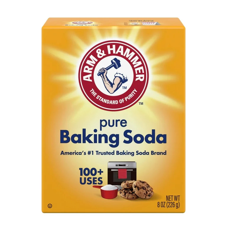 ARM & HAMMER Pure Baking Soda, For Baking, Cleaning & Deodorizing, 8 oz Box | Walmart (US)