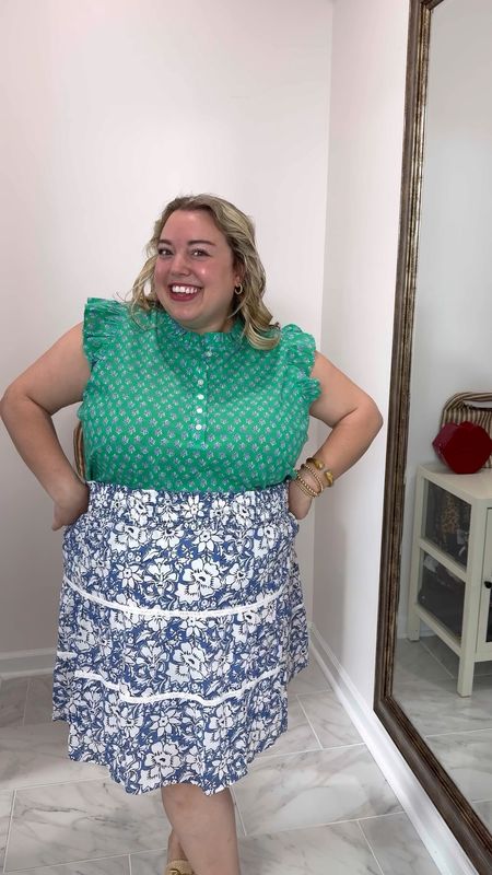 Let’s talk about PRINT MIXING! 💚💙

When I shared this outfit the other day, I got so many comments from people saying they wouldn’t think to pair this top and skirt together. Here’s what I look for in print mixing. 

1) coordinating colors is key! While my top is predominantly green, it has a blue and white design which ties into the blue and white of my skirt

2) the size of print matters! Usually it’s best to mix a small print with a large print instead of them being either both small or both large. This top has a small print while the skirt has a larger print, so they blend together nicely instead of clashing. 

What do you think? Will you try to print mix!? 💙💚💙💚

#LTKPlusSize #LTKStyleTip #LTKSaleAlert
