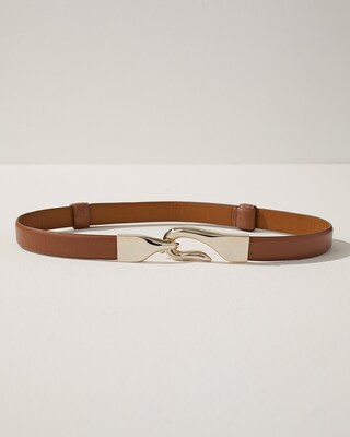 Leather Adjustable Hook Belt | Chico's
