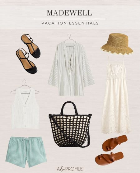 Vacation and summer essentials. Ilove all the madewell shoes I've bought! This is such a good packing list for your next warm travel!

#LTKStyleTip