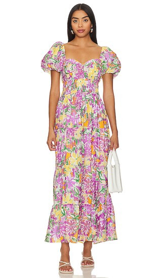 Florentina Dress in Pink Floral | Revolve Clothing (Global)