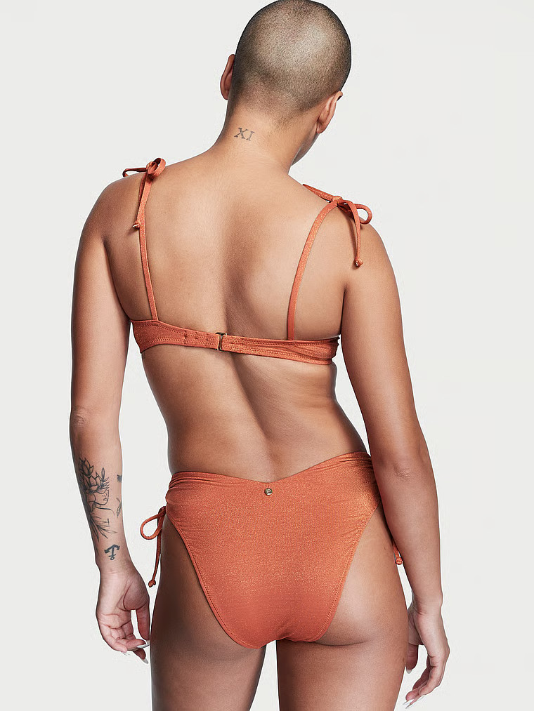 Ruched Shine Cheeky Bikini Bottom | Victoria's Secret (US / CA )