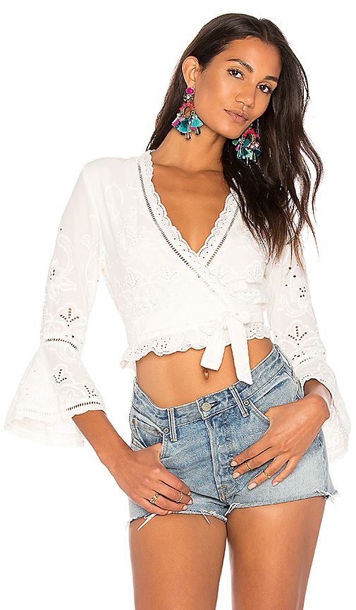 Spell & The Gypsy Collective Damsel Lace Top in White. - size Aus 10/US M (also in Aus 12/US L) | Revolve Clothing