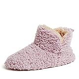 Dearfoams Women's Chelsea faux sherpa Bootie Slipper | Amazon (US)