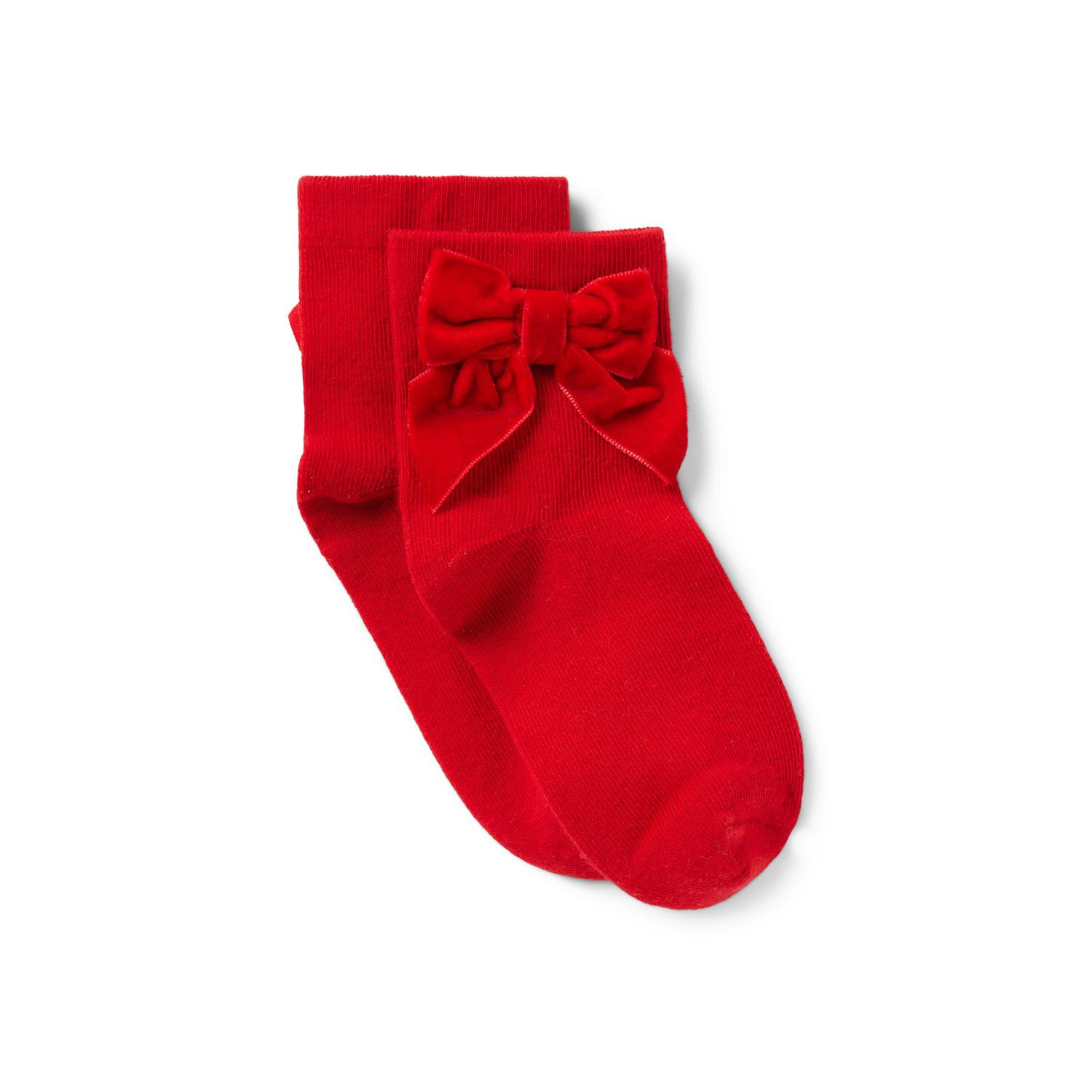 Velvet Bow Sock | Janie and Jack