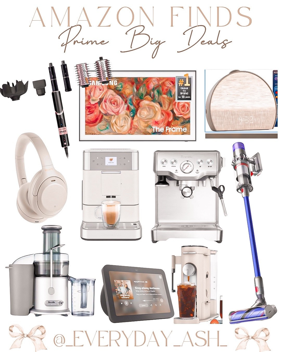AMAZON PRIME BIG DEAL DAYS🎉🎉

Shark hair tools, frame tv, hatch clock, headphones, coffee machine, espresso machine, vacuum, juicer, echo , nespresso , Amazon home finds 

#LTKBeauty #LTKStyleTip #LTKHome