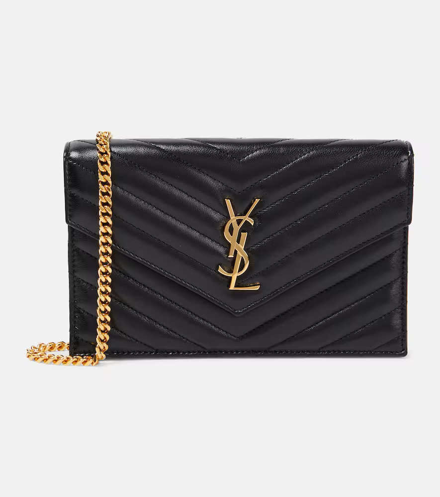 Saint Laurent Cassandre Envelope leather wallet on chain | Mytheresa (US/CA)