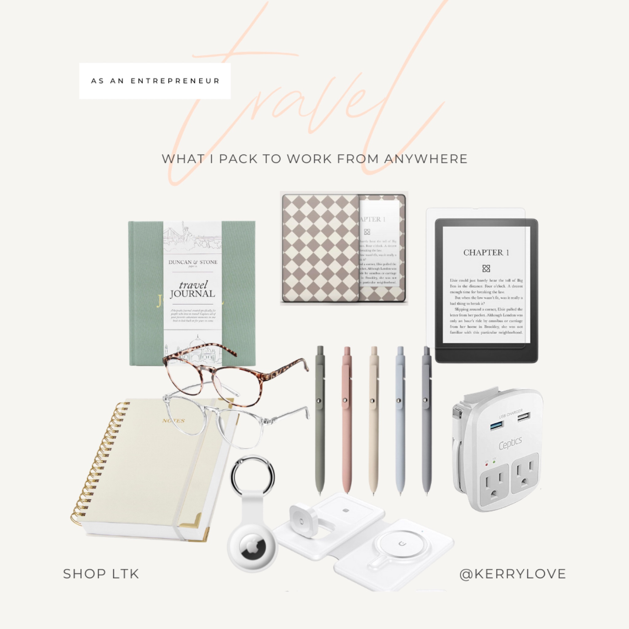 Working while travelling? Here are my tried-and-true items for travel as an entrepreneur. 

#LTKTravel