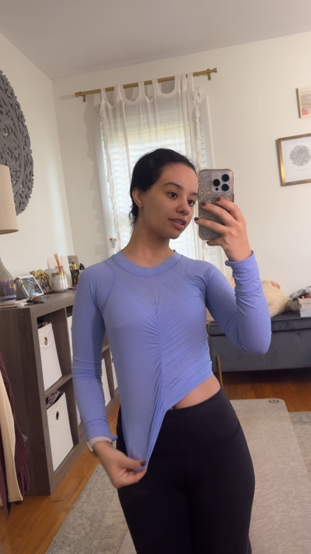 This workout top is such a stretchy, soft, and breathable fabric! Wearing an XS 

#LTKFitness #LTKActive #LTKVideo