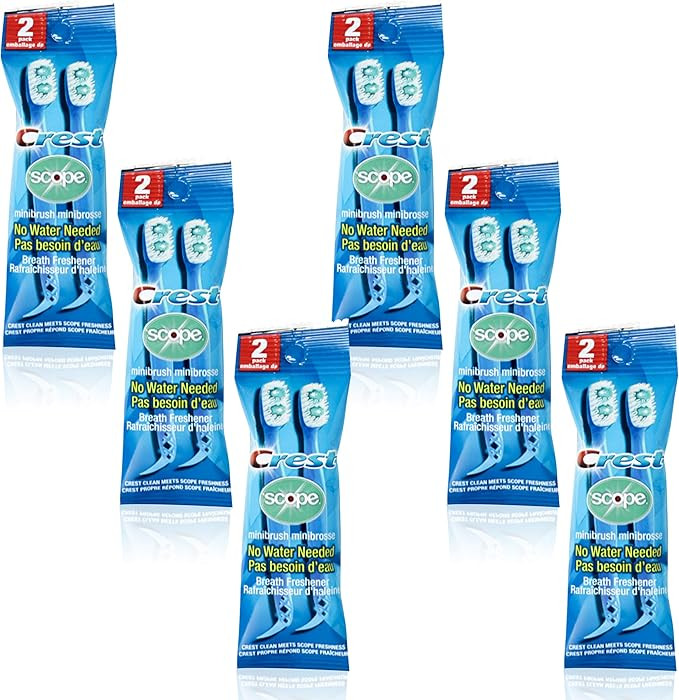 Crest Scope | Mini Brushes-Disposable Toothbrushes with Toothpaste and Pick for Work or Travel (1... | Amazon (US)