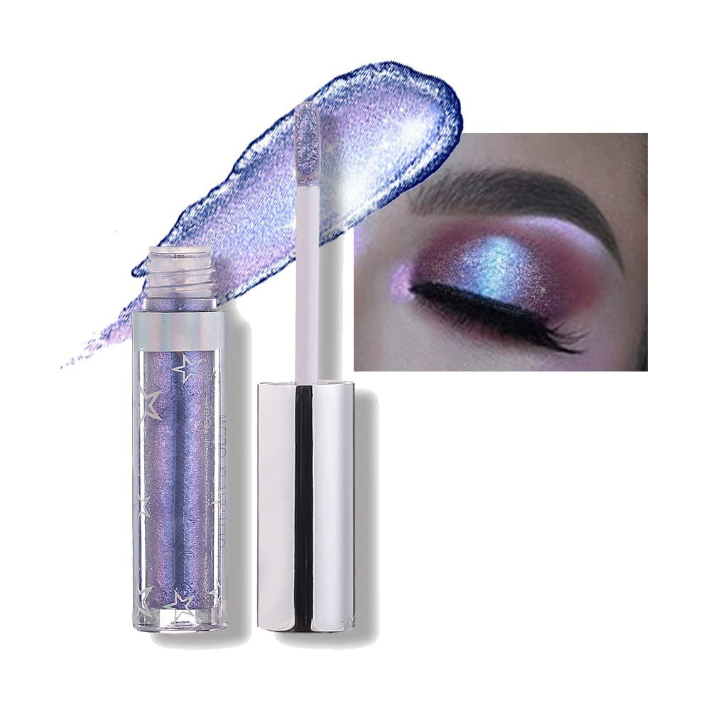 Hotiary Shining Shimmer Glitter Liquid Eyeshadow Metallic Pigments Makeup Metals Gloss for Eyes E... | Amazon (US)