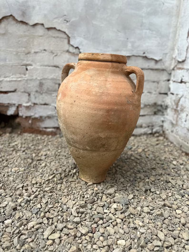 Medium antique terracotta olive pot, hand crafted in Turkey c1900-1970 | Etsy (UK)