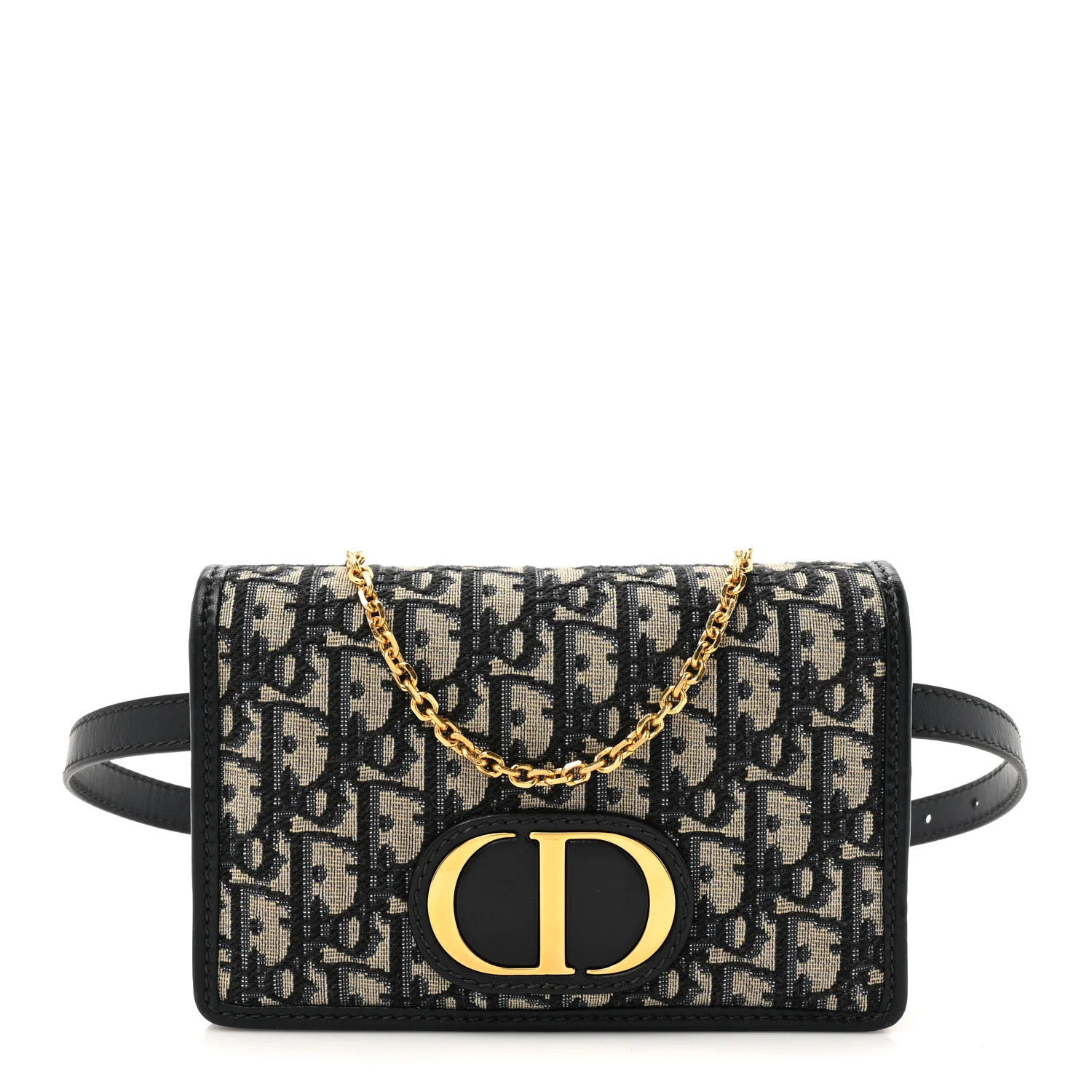 Christian Dior Oblique 30 Montaigne 2-In-1 Pouch Blue 1708321 | FASHIONPHILE (US)
