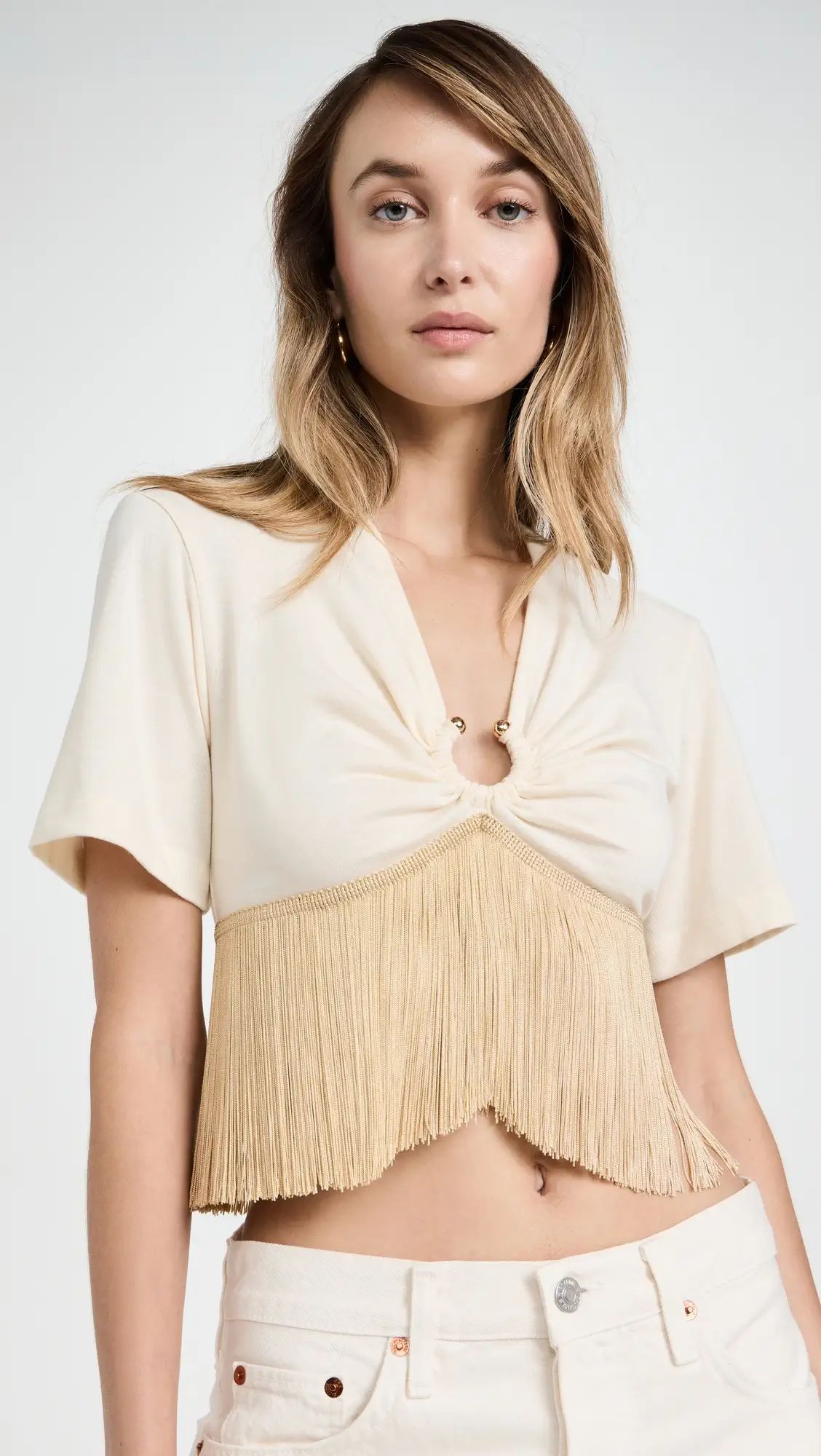 Paco Rabanne Fringe T-Shirt | Shopbop | Shopbop
