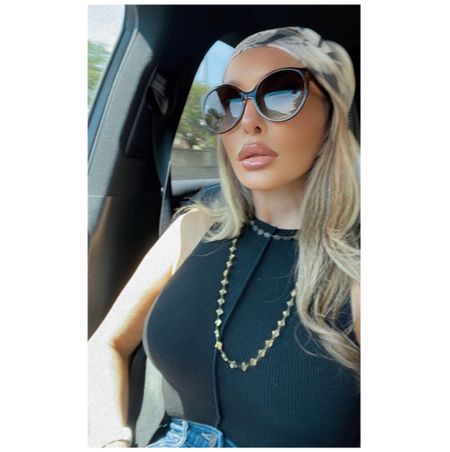 😎 Selfie mode. In all realness, it was hair washing day and I was long overdue to get my hair colored too. Boom! Channeling my inner J Lo— my fave Hermès scarf on my head, giant sunnies & layered necklaces. A little effort goes a long way towards boosting your confidence. Highly recommend. 

#LTKstyletip #LTKSeasonal #LTKunder50