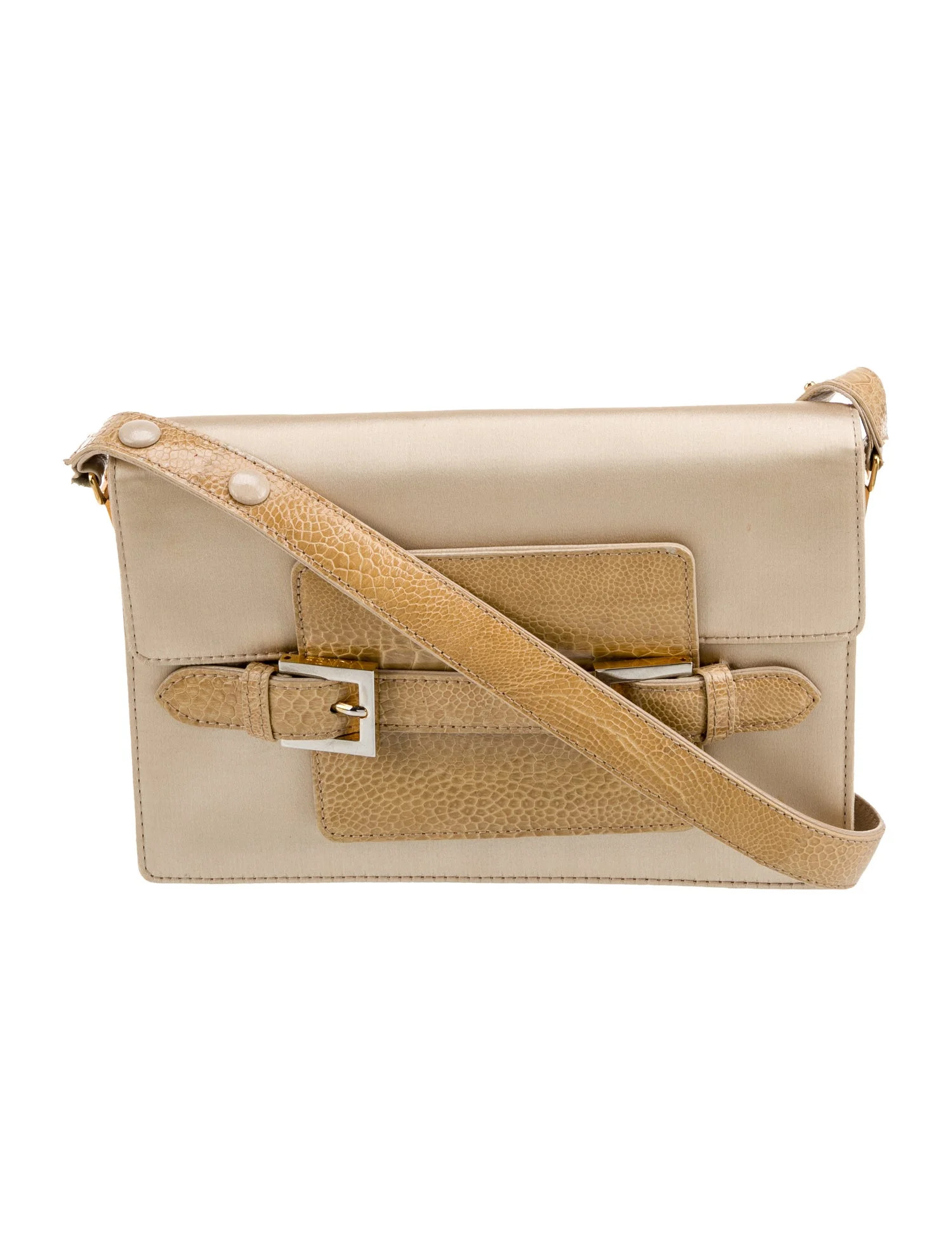 Fendi Satin Shoulder Bag Vintage - Neutrals Shoulder Bags, Handbags - FEN419482 | The RealReal | The RealReal