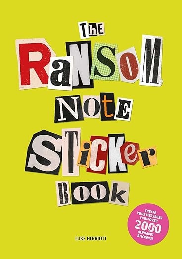 The Ransom Note Sticker Book: Thousands of letters for your anonymous messages | Amazon (US)