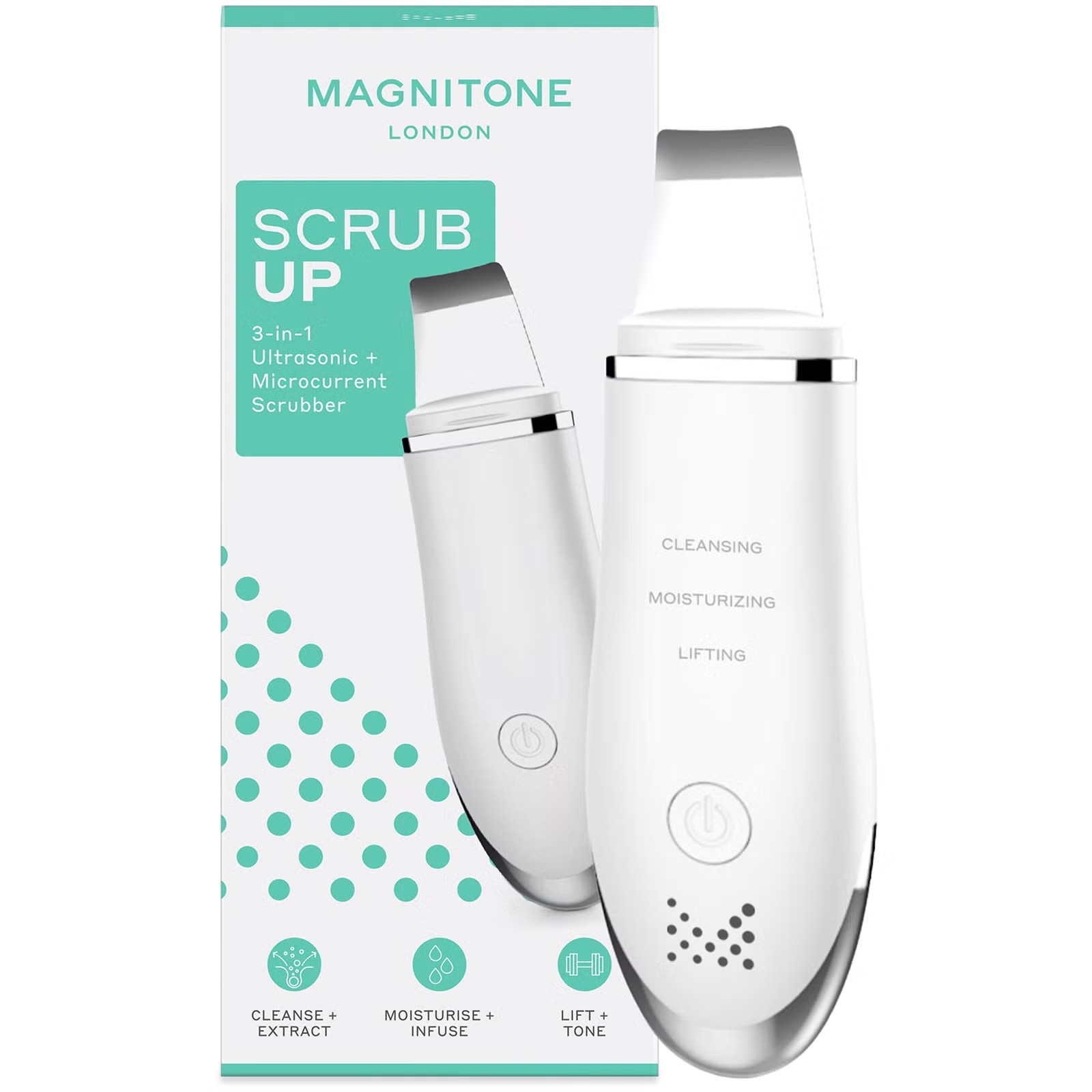 MAGNITONE ScrubUp 3-in-1 Ultrasonic Pore Scrubber and Infuser | Look Fantastic (UK)