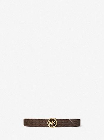 Reversible Logo and Leather Belt | Michael Kors US