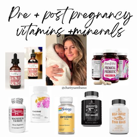 Pre + post pregnancy vitamins + minerals 🌿

This is my round up of all the things I’m taking and did while pregnant with Merritt. I will be talking more in stories but wanted to share what I took 🤍  

#LTKunder50 #LTKbump #LTKFitness