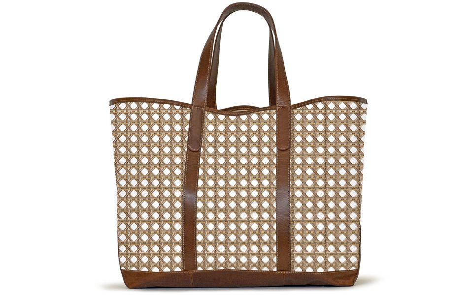 St. Charles Yacht Tote - Monogram Stripe | Barrington Gifts