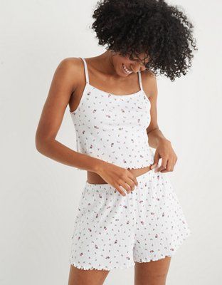 Aerie Pointelle High Waisted Boxer | American Eagle Outfitters (US & CA)